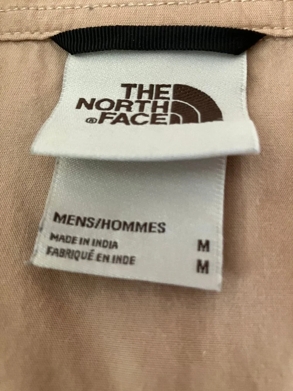 THE NORTH FACE Baytrail button-up Men's shirt Beige/Tan Pine tree embroidery M - Picture 4 of 13